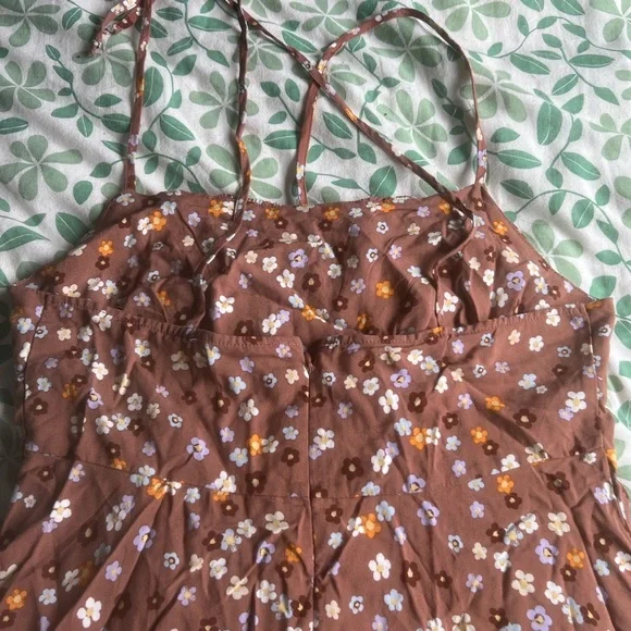 pacsun brown flower dress Few Moda | Alette Dress main image 0